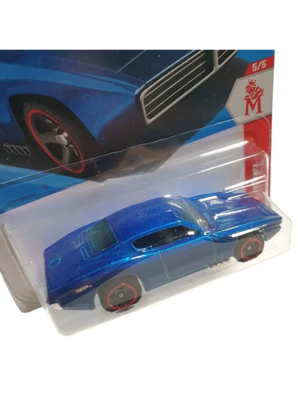 Hot Wheels Custom Otto Die Cast 156 250 Blue Metallic Racing Car 5 5 Mattel